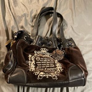 Juicy Couture Black and Brown Tote Bag